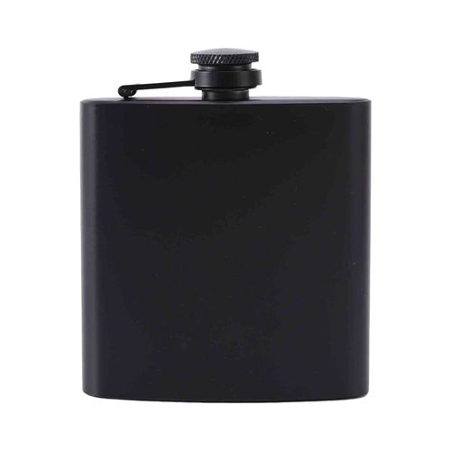 Flacon De Hanche De 6oz/7oz/8oz, Flacon De Whisky Noir Mat, Anti-Fuite, Pratique, En Acier Inoxydable, Pour L'extérieur-S