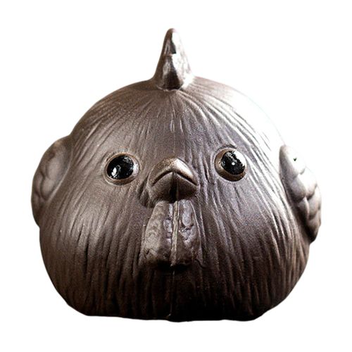 Service À Thé Au Poulet Et Au Sable Violet, Fait À La Main, Pour Animaux De Compagnie, Décoration Mignonne Et Réaliste, Jouet De Poulet, Parfum Parfumé, Ornement Pour La Décoration De La Maison-Noir