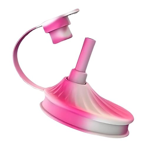 Couvercles De Canette De Soda En Silicone Avec Paille, Couvercles Réutilisables Sans Bpa Pour Soda, Coke, Bière, Boisson, Couvercle Anti-Fuite, Adapté Aux Canettes Standard-Rose