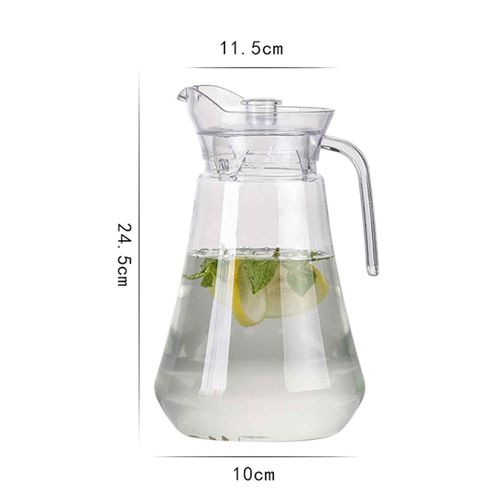 Pichet À Boisson Froide Avec Bec Verseur Et Couvercle Anti-Déversement, Pichet À Eau De Grande Capacité Pour Thé Glacé, Jus De Limonade, Distributeur D'eau Extérieur Pour Fêtes, Maison, Bureau-2l