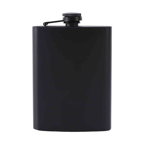 Flacon De Hanche De 6oz/7oz/8oz, Flacon De Whisky Noir Mat, Anti-Fuite, Pratique, En Acier Inoxydable, Pour L'extérieur-L