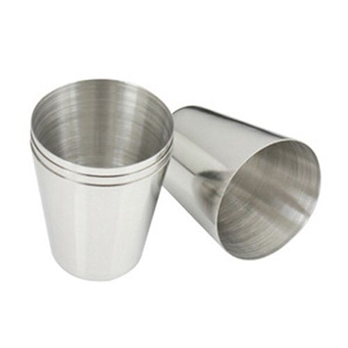Camping En Plein Air Randonnée Tasse De Liqueur De Whisky En Acier Inoxydable Poli Pour Flacon De Hanche