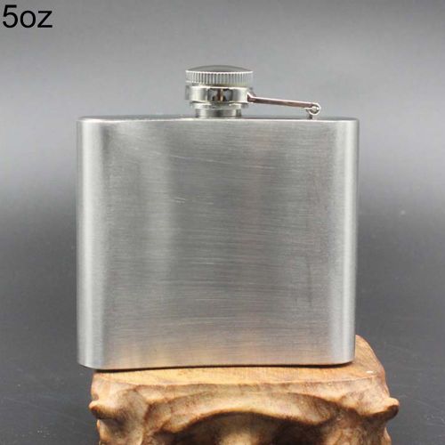 4 5 6 7 8 10 oz en acier inoxydable Vodka Whisky alcool hanche flacon bouchon entonnoir-5 onces