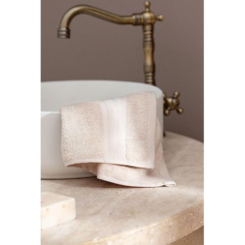 Serviette Pour Le Visage Martha (Tencel:Trade_Mark:) - Beige - 50x80 Cm
