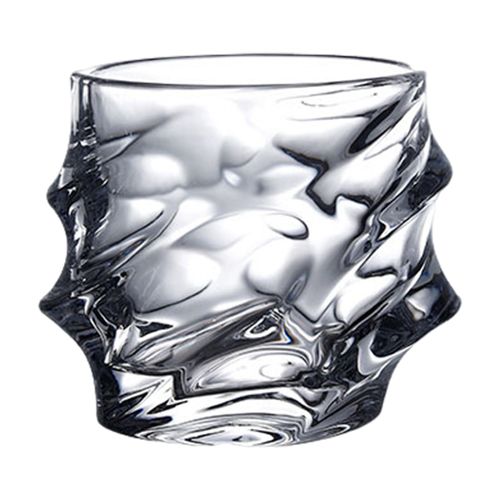 Verres À Whisky En Verre À Fond Épais Et Épais, Verres À Bourbon En Faux Cristal, Gobelets À Whisky Torsadés, Verres De Poker De Nuit, 1/2/4 Pièces-1 Pièce