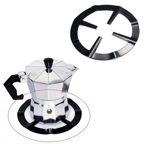 Pot Moka en acier Durable, Support pour cafetière, étagère, anneau de mijotage pour cuisinière à gaz
