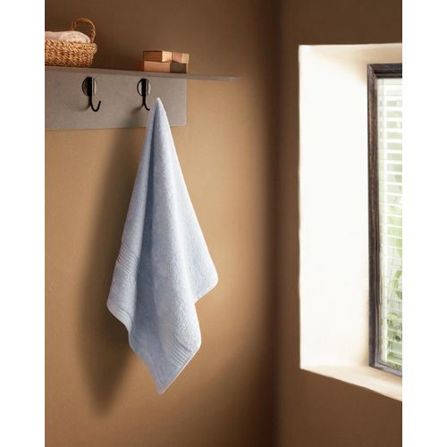 Serviette Visage Clarette - Bleu Doux - 50x80 Cm