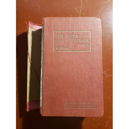 Vade Mecum Du Vétérinaire - A. Brion