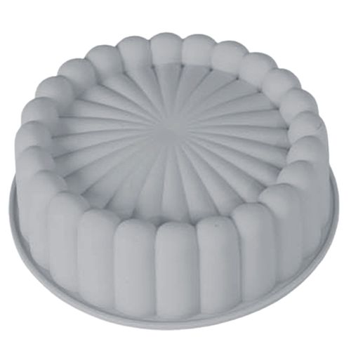 Plateau de cuisson de gâteaux réutilisable, Non collant, peut être réutilisé, moule rond 3D, accessoires de cuisson, Dessert, Mousse, pâtisserie, fournitures de cuisine-Gris