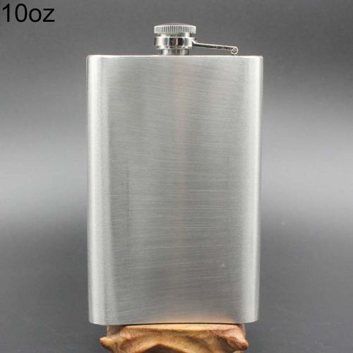 4 5 6 7 8 10 oz en acier inoxydable Vodka Whisky alcool hanche flacon bouchon entonnoir-10 onces