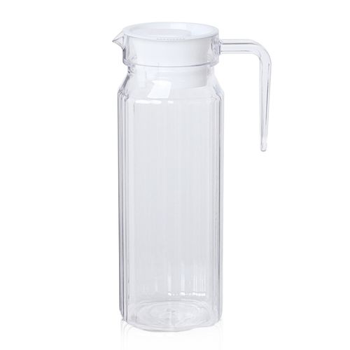 Pichet D'eau Froide 1,1 L Distributeur De Boissons Transparent De Grande Capacité Pichet Avec Couvercle Bec Verseur Pot De Boisson De Jus De Limonade Pour Boissons Chaudes Et Froides-Un