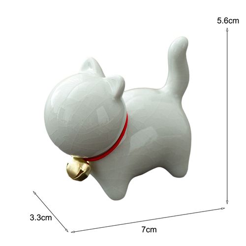 Capuchons De Boulons De Toilettes Pour Chat, Couvertures Décoratives En Céramique, Finition Craquelée, Porcelaine Bleue Et Blanche, Technologie Chinoise Ancienne, Ornements De Salle De Bains, Animaux-E