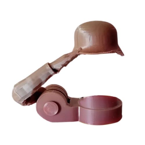 Casque De Bouteille De Bière De Salut De Soldat, Couvercle De Bouteille Réutilisable, Anti-Poussière Et Étanche, Capuchon Protecteur, Nouveauté, Cadeau Pour Les Collectionneurs D'anciens Combattants-Brun