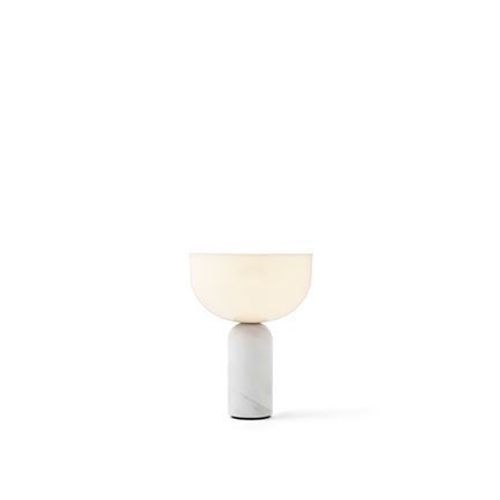 New Works - Lampe Kizu Portable - Marbre Blanc - Blanc