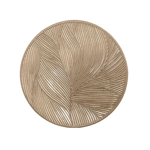 Sous-Verres En Pvc Résistants À La Chaleur, Tapis De Table Anti-Brûlure, Napperons De Protection Pour Cuisine, Bar À Manger, Accessoires De Salon-Doré