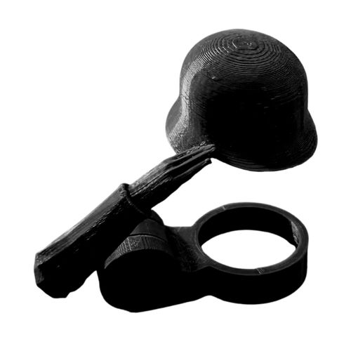 Casque De Bouteille De Bière De Salut De Soldat, Couvercle De Bouteille Réutilisable, Anti-Poussière Et Étanche, Capuchon Protecteur, Nouveauté, Cadeau Pour Les Collectionneurs D'anciens Combattants-Noir