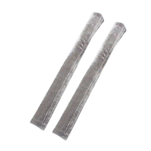 Housse de protection en velours pour poignée de porte de réfrigérateur, four à micro-ondes, maison, 2 pièces-Gris clair
