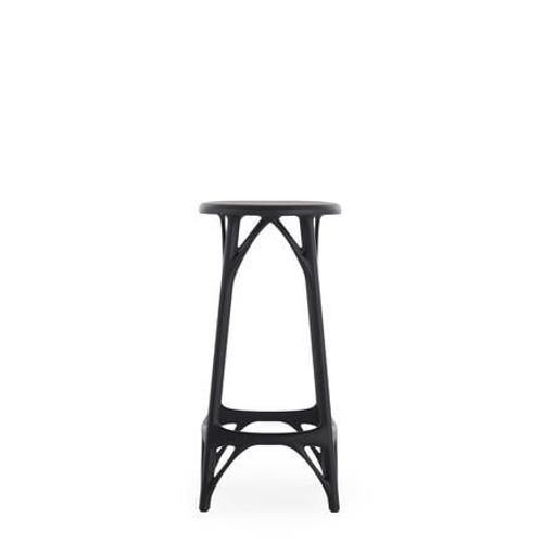 Kartell - Tabouret De Bar A.I. Light - Noir - Hauteur 65 Cm - Noir