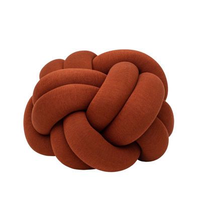 Design House Stockholm - Coussin Knot Xl - Ocre  - Rouge