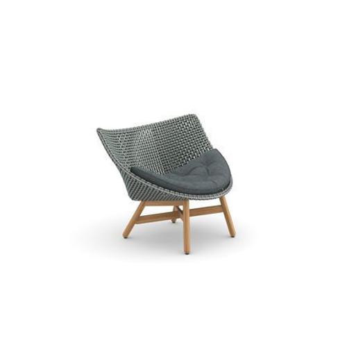 Dedon - Mbrace Lounge Chair - Twist Dark Turquoise - Avec Coussin D'assise - Baltic - Bleu