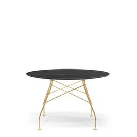 Kartell - Table Glossy - Marbre Noir - Dorã© - Rond  - Noir