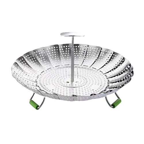 Support à vapeur rétractable en acier inoxydable pour la cuisson des aliments, panier à vapeur pliable pour légumes, autocuiseurs, cuisson saine, essentiel-L