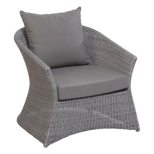 Kok Maison - Fauteuil De Jardin Zenith En Résine Tressée Gris Galet - Gris