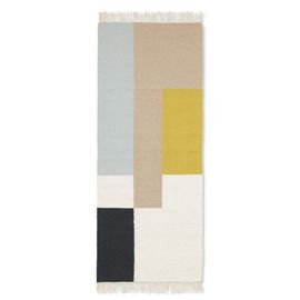 Ferm Living - Tapis Kelim - Carrés - 180 X 70 Cm - Multicolore