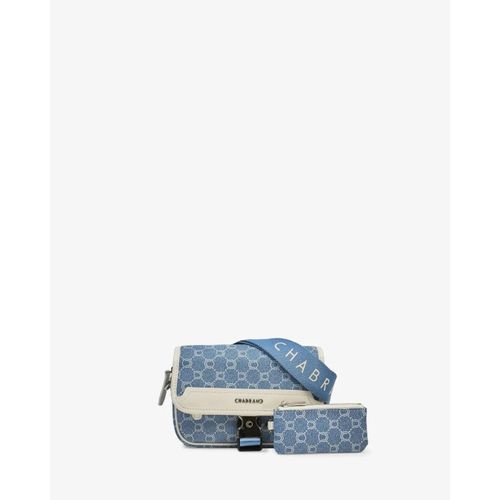 Mini-Sacoche Chabrand Toile Enduite Cuir 85056718 - Bleu