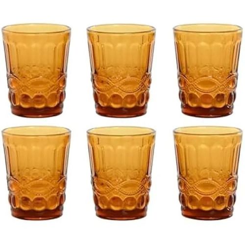 Verres - Home Esprit - Set De Verres En Verre - 240 Ml - Multicolore - Compatible Lave-Vaisselle