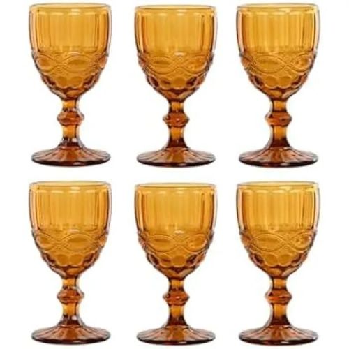 Verres - Home Esprit - Lot De 6 - Verre Ambré - 240 Ml - Multicolore