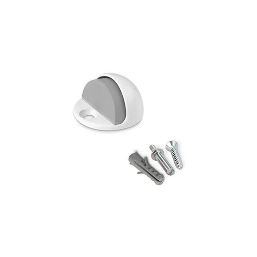 Butée de porte - Inofix - Métallique - Blanc - Acier - Rond