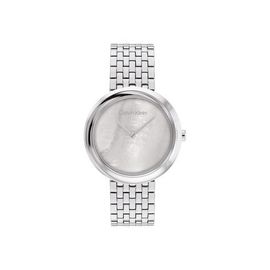 Calvin Klein - Montre Femme Twisted Bezel Blanc 25200320  - Argentã©
