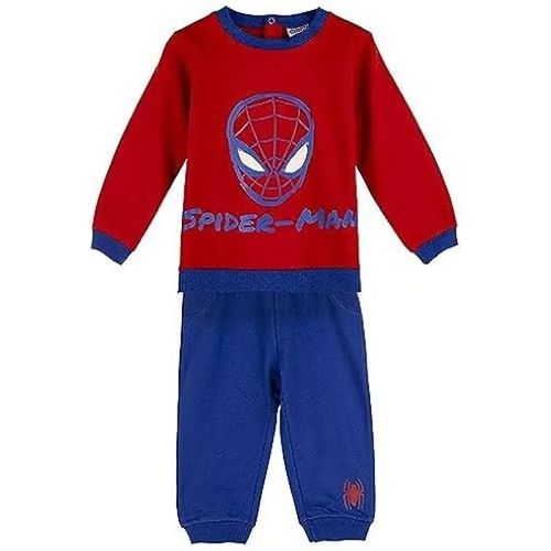 Survêtement Enfant - Spiderman - Rouge Bleu - 60% Coton - 40% Polyester - À Partir De 3 Ans