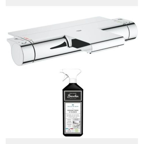 Grohe - Robinet bain thermostatique GROHE avec tablette Grohtherm 2000 - Rose