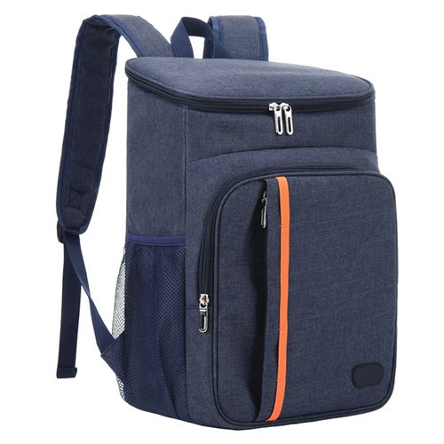 Sac à dos thermique à poches multiples, grande capacité, étanche, étanche, sac de rangement en tissu Oxford, Portable, Camping en plein air, pique-nique, sac isolant, équipement de pique-nique-Bleu marine