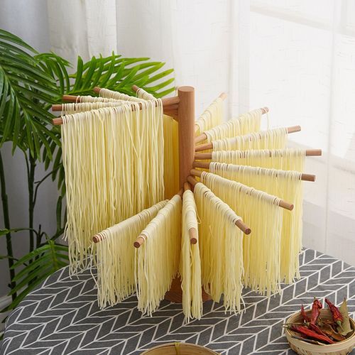 Support de séchage de nouilles, assemblage facile, sans bavure, Texture lisse, séchage en bois de hêtre, multi-barres, pour pâtes faites maison, fourniture de cuisine
