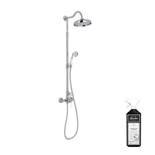 Jacob Delafon - Colonne de douche JACOB DELAFON ClÃ©eo 1889 Chrome + nettoyant Briochin  - Rose