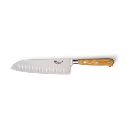 Sabatier Trompette - Essentiel - Couteau Santoku 18 Cm - Marron
