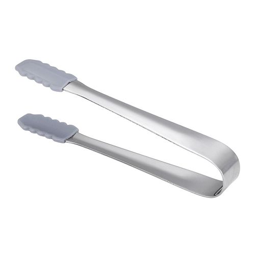 Pince À Pain Alimentaire Résistante À La Chaleur, Haute Résistance, Antidérapante, Sans Bpa, Poignée Confortable, Antidérapante, En Acier Inoxydable, Mini Pince De Service Pour Aliments, Pince À Sucre, Glaçons, Accessoires De Barre-Argent