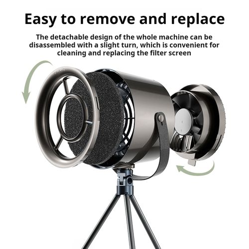 Ventilateur d'extraction de cuisine, hotte de bureau intérieure avec 3 vitesses, Ventilation pour petit appartement, pour cuisinières électriques et barbecue-Noir Gris