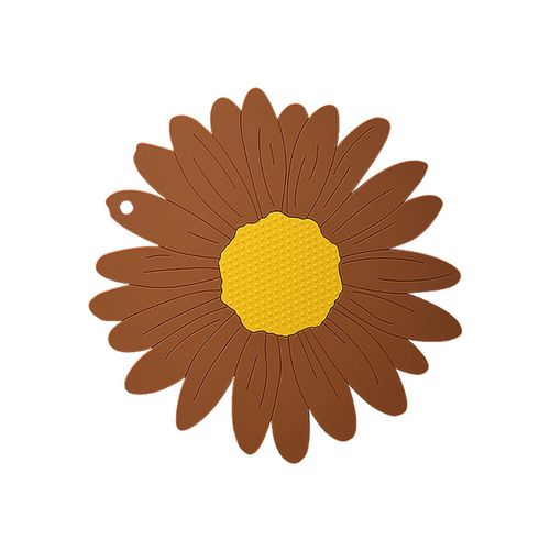 Tapis de table antidérapant, isolation thermique, Style dessin animé, support de Pot chaud tournesol pour comptoir-Café L