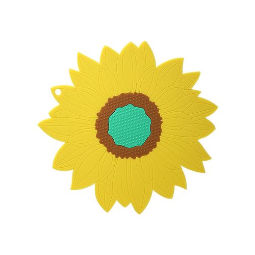 Tapis de table antidérapant, isolation thermique, Style dessin animé, support de Pot chaud tournesol pour comptoir-Jaune L