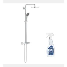 Grohe - Colonne de douche avec mitigeur thermostatique GROHE Vitalio Joy System 210 Quickfix  + Nettoyant GroheClean  - Rose
