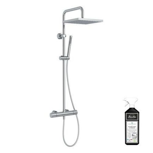 Jacob Delafon - Colonne de douche thermostatique JACOB DELAFON Brigitte + nettoyant Briochin  - Rose