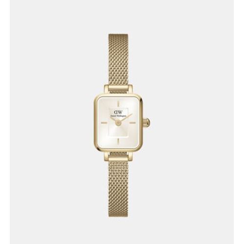 Daniel Wellington - Montre Femme Quadro Mini Champagne Dw00100656  - Jaune