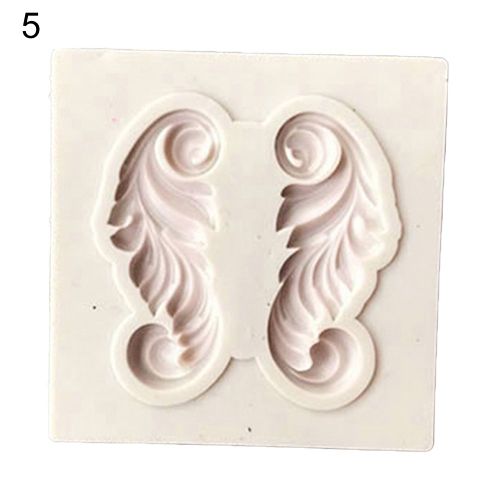 Moule À Gâteau En Silicone En Dentelle De Fleurs, Fondant Au Chocolat, Outils De Pâtisserie, Ustensiles De Cuisson-Blanc 5