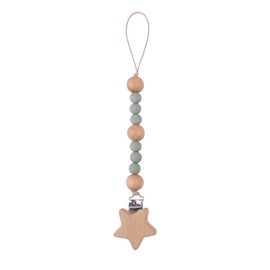 Porte-Sucette De Qualité Alimentaire, Pendentif Étoile Apaisant, Confortable À Saisir, Sucette Pour Bébé, Jouet Clip, Jouet Pour Enfants-Vert