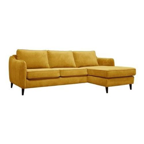 Canapé D'angle Convertible Velours Prince