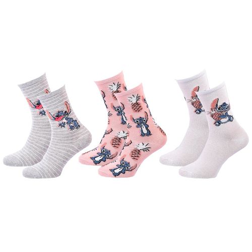 Chaussettes Pack Fille Disney Lilo Et Stitch 3 Paires Teen